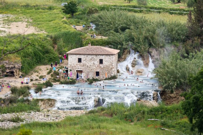 termální lázně Saturnia Itállie termální lázně Saturnia Itállie