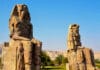 Memnonovy kolosy Egypt
