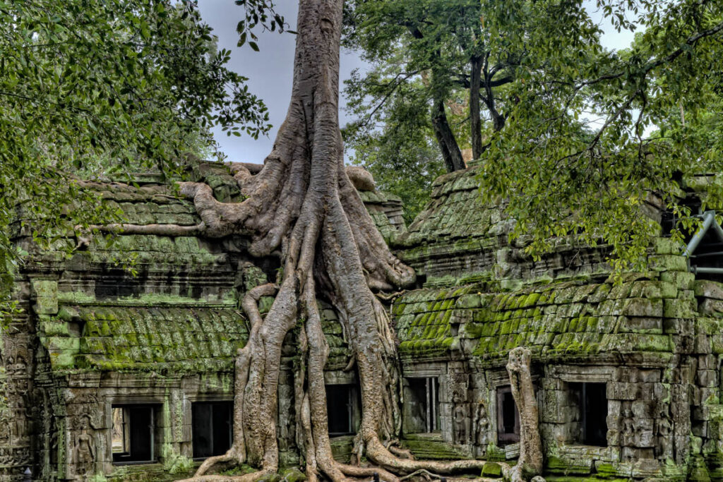 Angkor vodní dílo Kambodža